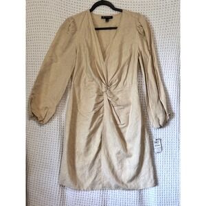 INC International Concepts Womens Toasted‎ Twine Twist Front Dress